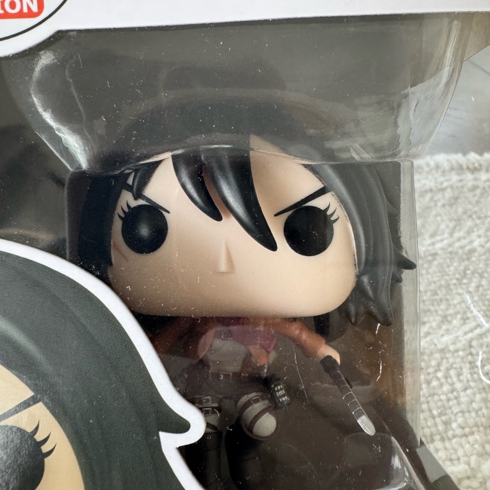 Funko Pop Attack on Titan Eren and Mikasa 1165 1166 New in Box - Picture 3 of 4